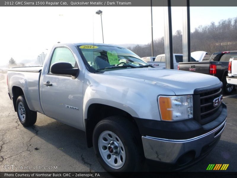 Quicksilver Metallic / Dark Titanium 2012 GMC Sierra 1500 Regular Cab