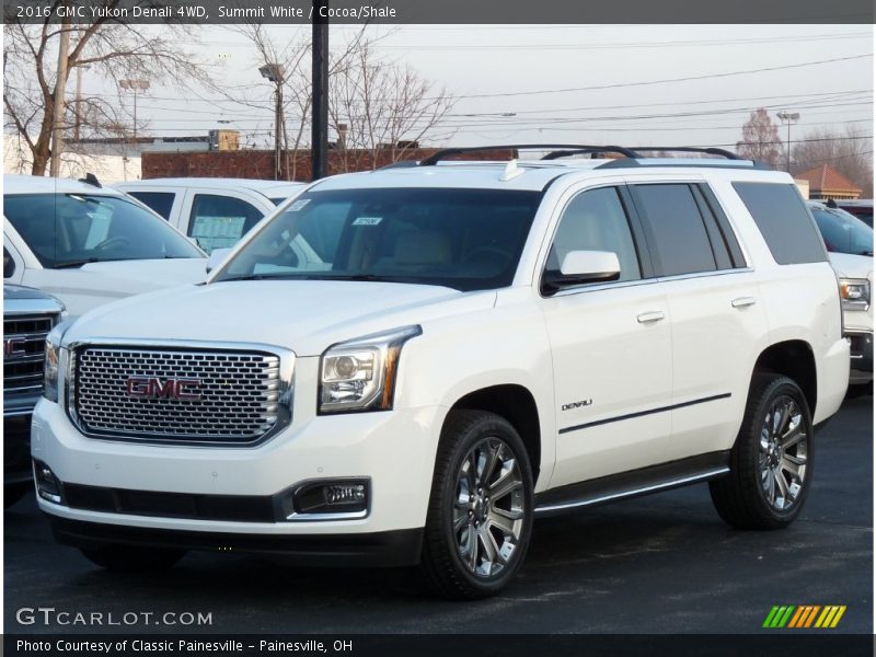 Summit White / Cocoa/Shale 2016 GMC Yukon Denali 4WD