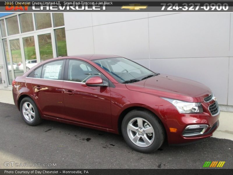 Siren Red Tintcoat / Jet Black 2016 Chevrolet Cruze Limited LT