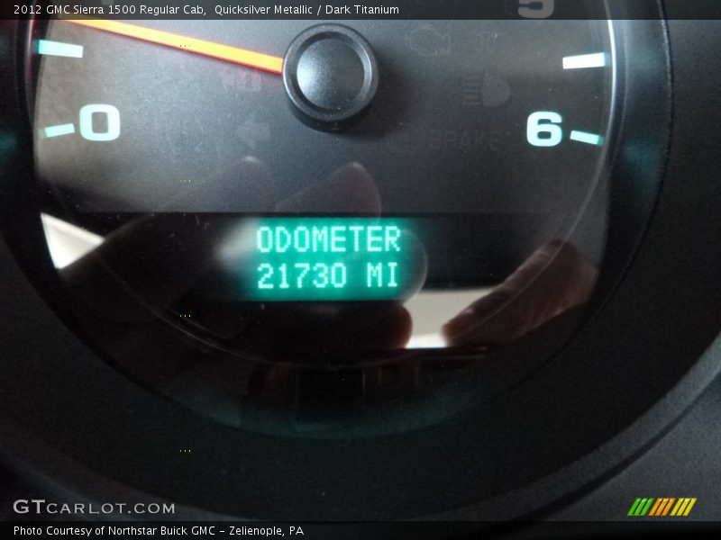 Quicksilver Metallic / Dark Titanium 2012 GMC Sierra 1500 Regular Cab