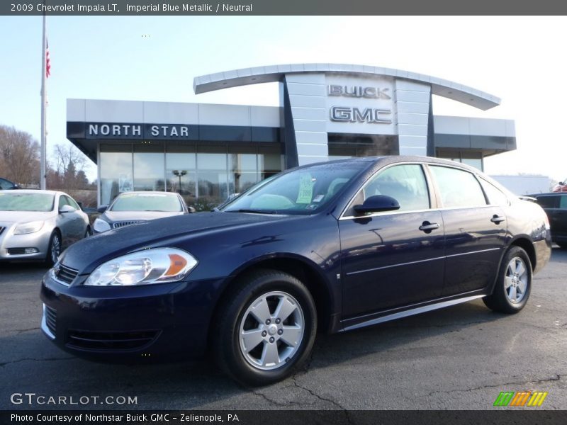 Imperial Blue Metallic / Neutral 2009 Chevrolet Impala LT