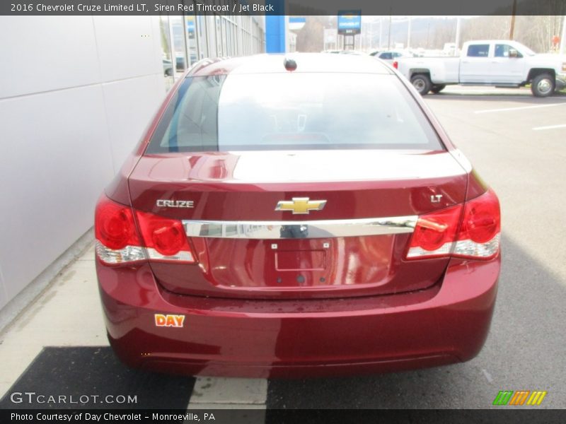 Siren Red Tintcoat / Jet Black 2016 Chevrolet Cruze Limited LT