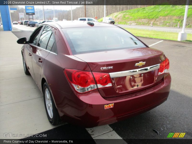 Siren Red Tintcoat / Jet Black 2016 Chevrolet Cruze Limited LT