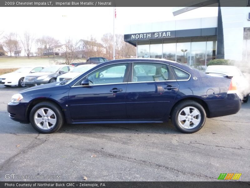 Imperial Blue Metallic / Neutral 2009 Chevrolet Impala LT
