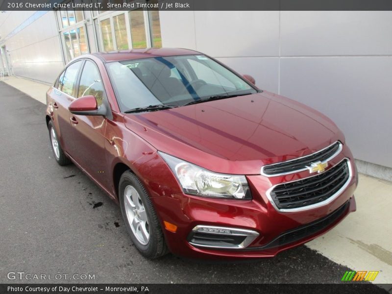 Siren Red Tintcoat / Jet Black 2016 Chevrolet Cruze Limited LT