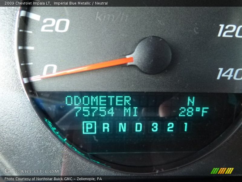 Imperial Blue Metallic / Neutral 2009 Chevrolet Impala LT