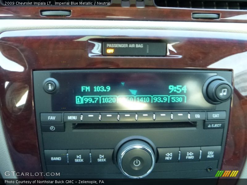 Imperial Blue Metallic / Neutral 2009 Chevrolet Impala LT
