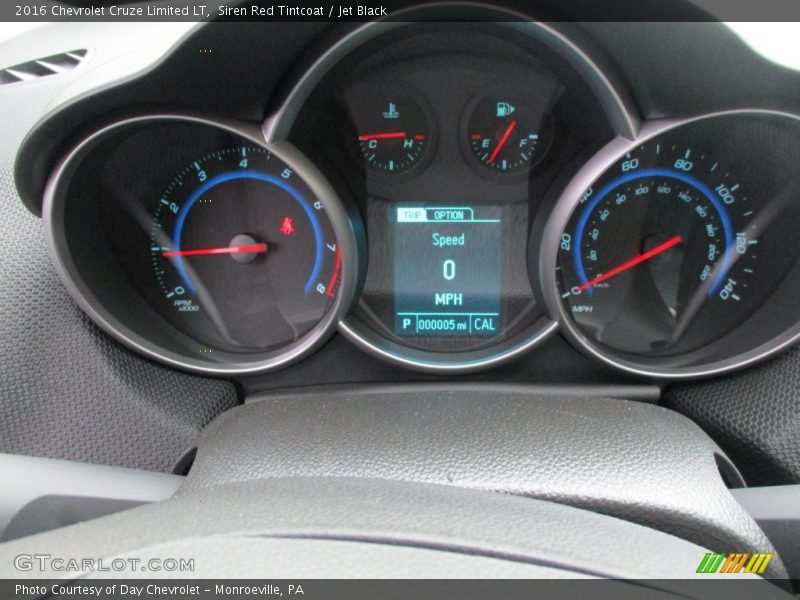 Siren Red Tintcoat / Jet Black 2016 Chevrolet Cruze Limited LT