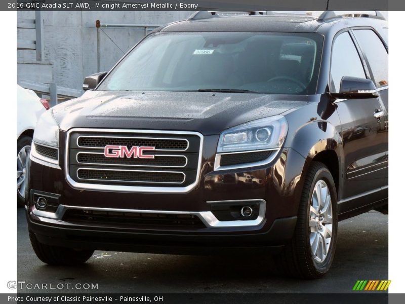 Midnight Amethyst Metallic / Ebony 2016 GMC Acadia SLT AWD