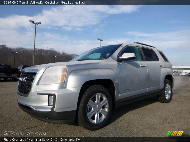 Quicksilver Metallic / Jet Black 2016 GMC Terrain SLE AWD