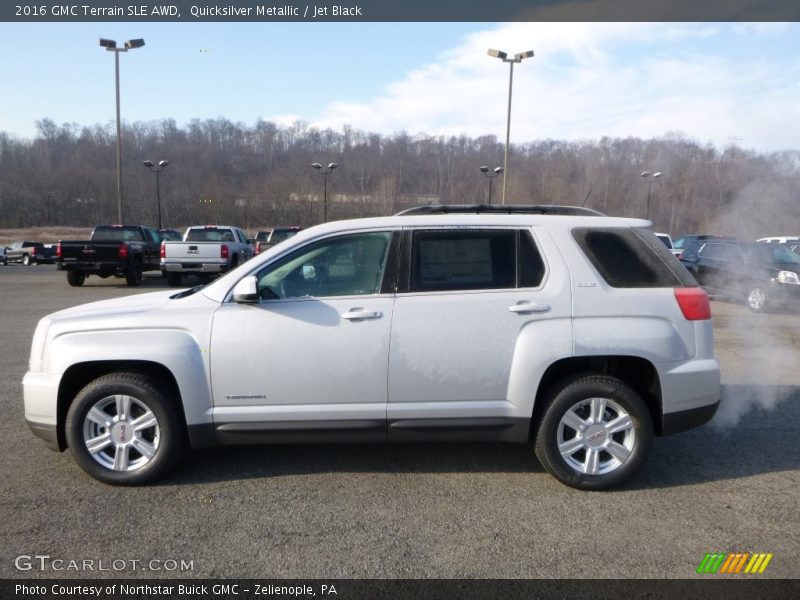 Quicksilver Metallic / Jet Black 2016 GMC Terrain SLE AWD