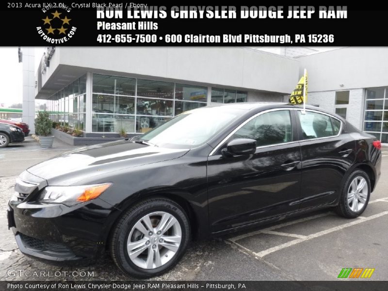 Crystal Black Pearl / Ebony 2013 Acura ILX 2.0L