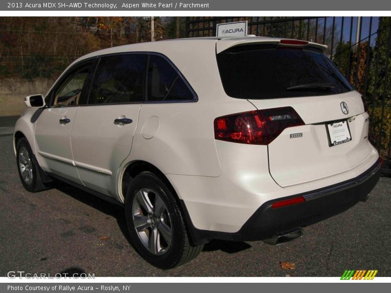 Aspen White Pearl / Parchment 2013 Acura MDX SH-AWD Technology