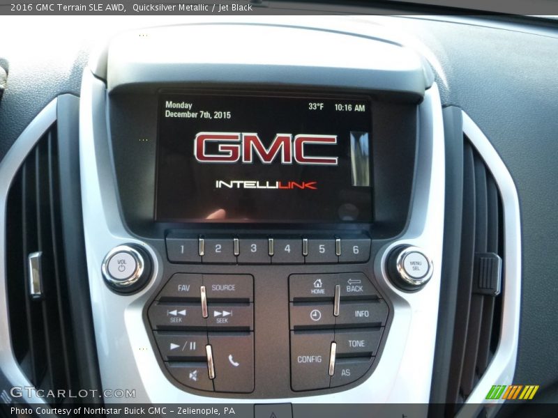 Quicksilver Metallic / Jet Black 2016 GMC Terrain SLE AWD
