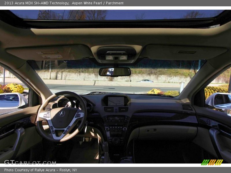 Aspen White Pearl / Parchment 2013 Acura MDX SH-AWD Technology