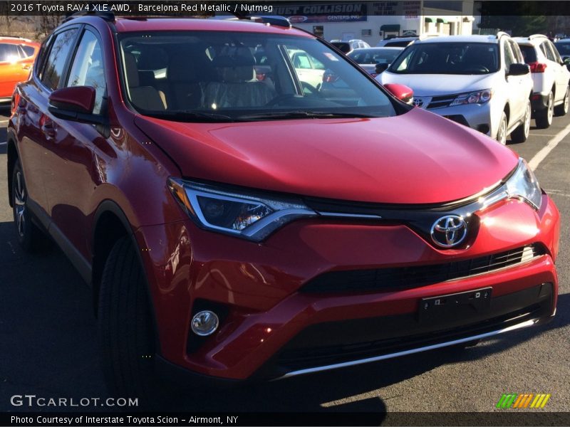 Barcelona Red Metallic / Nutmeg 2016 Toyota RAV4 XLE AWD