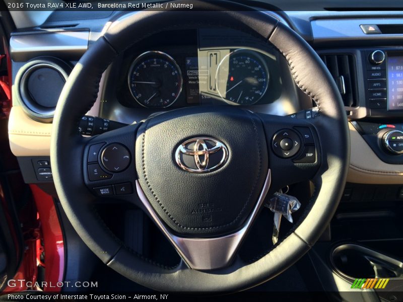 Barcelona Red Metallic / Nutmeg 2016 Toyota RAV4 XLE AWD