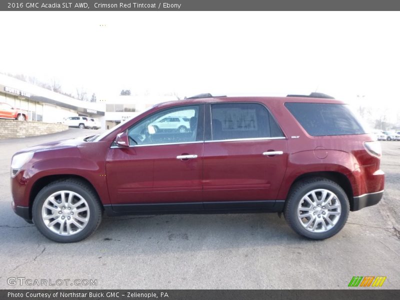 Crimson Red Tintcoat / Ebony 2016 GMC Acadia SLT AWD