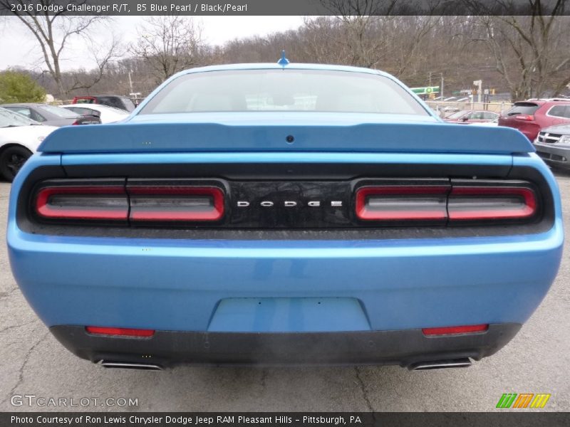 B5 Blue Pearl / Black/Pearl 2016 Dodge Challenger R/T