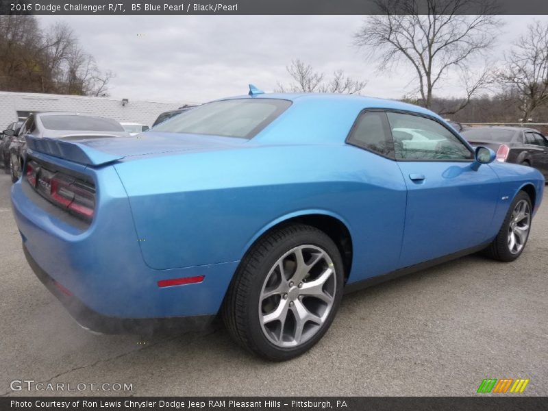 B5 Blue Pearl / Black/Pearl 2016 Dodge Challenger R/T