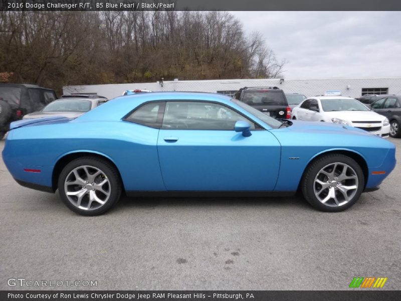 B5 Blue Pearl / Black/Pearl 2016 Dodge Challenger R/T