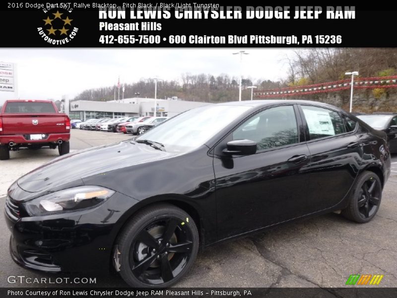 Pitch Black / Black/Light Tungsten 2016 Dodge Dart SXT Rallye Blacktop
