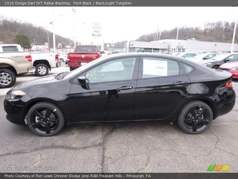 Pitch Black / Black/Light Tungsten 2016 Dodge Dart SXT Rallye Blacktop