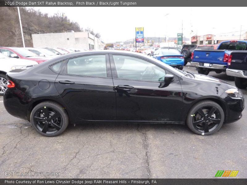 Pitch Black / Black/Light Tungsten 2016 Dodge Dart SXT Rallye Blacktop