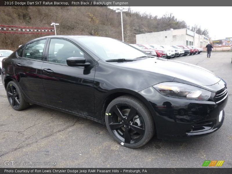 Pitch Black / Black/Light Tungsten 2016 Dodge Dart SXT Rallye Blacktop