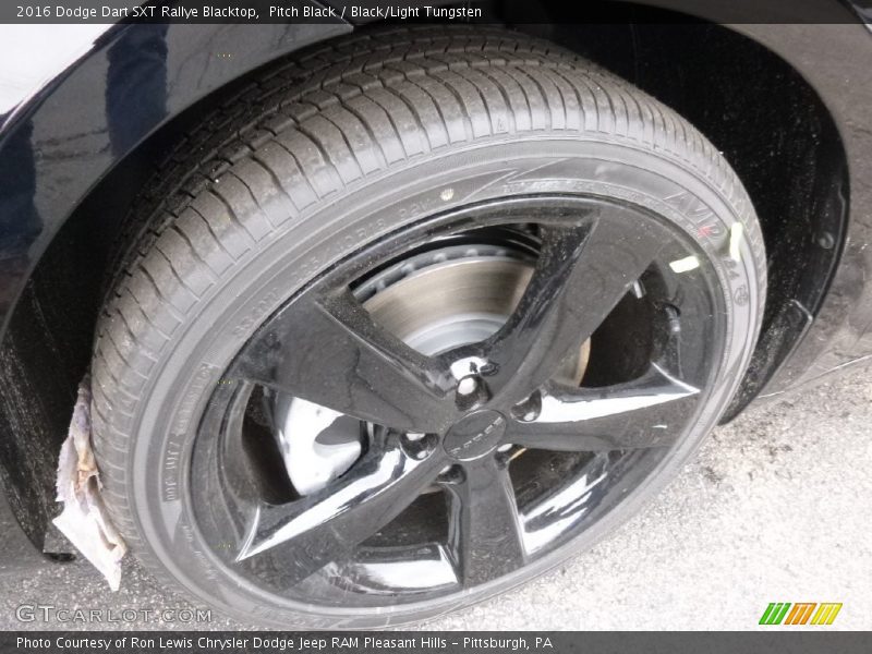 Pitch Black / Black/Light Tungsten 2016 Dodge Dart SXT Rallye Blacktop