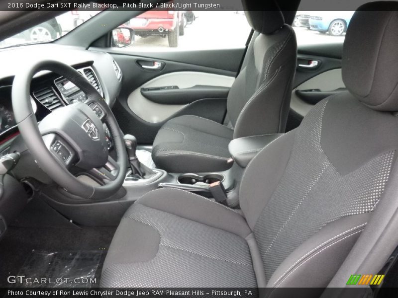 Pitch Black / Black/Light Tungsten 2016 Dodge Dart SXT Rallye Blacktop