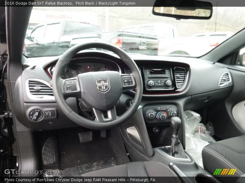 Pitch Black / Black/Light Tungsten 2016 Dodge Dart SXT Rallye Blacktop