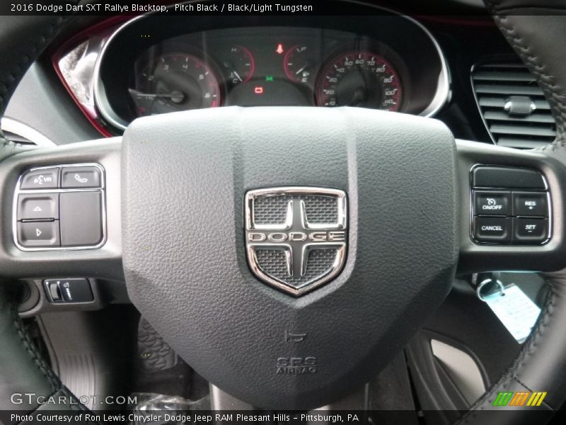 Pitch Black / Black/Light Tungsten 2016 Dodge Dart SXT Rallye Blacktop