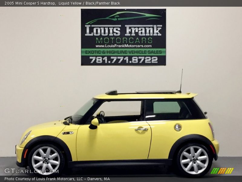 Liquid Yellow / Black/Panther Black 2005 Mini Cooper S Hardtop