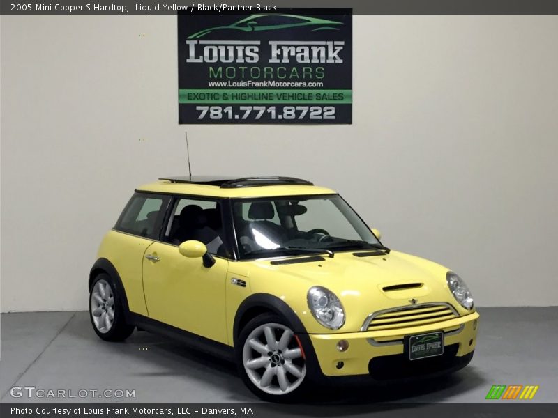 Liquid Yellow / Black/Panther Black 2005 Mini Cooper S Hardtop