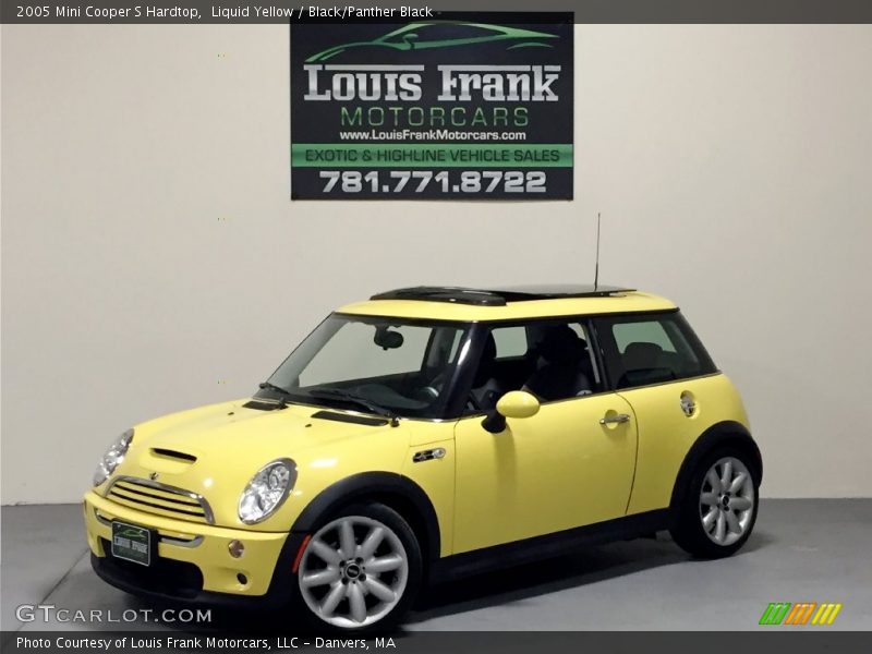Liquid Yellow / Black/Panther Black 2005 Mini Cooper S Hardtop