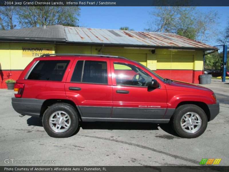 Inferno Red Pearl / Sandstone 2004 Jeep Grand Cherokee Laredo
