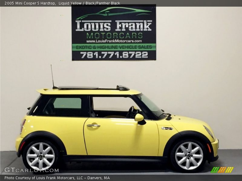 Liquid Yellow / Black/Panther Black 2005 Mini Cooper S Hardtop