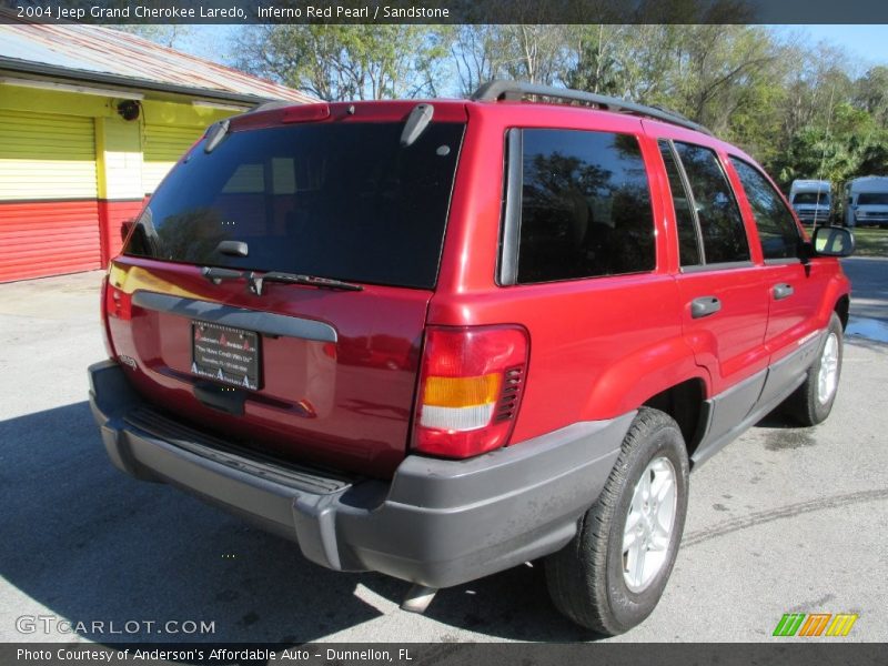 Inferno Red Pearl / Sandstone 2004 Jeep Grand Cherokee Laredo