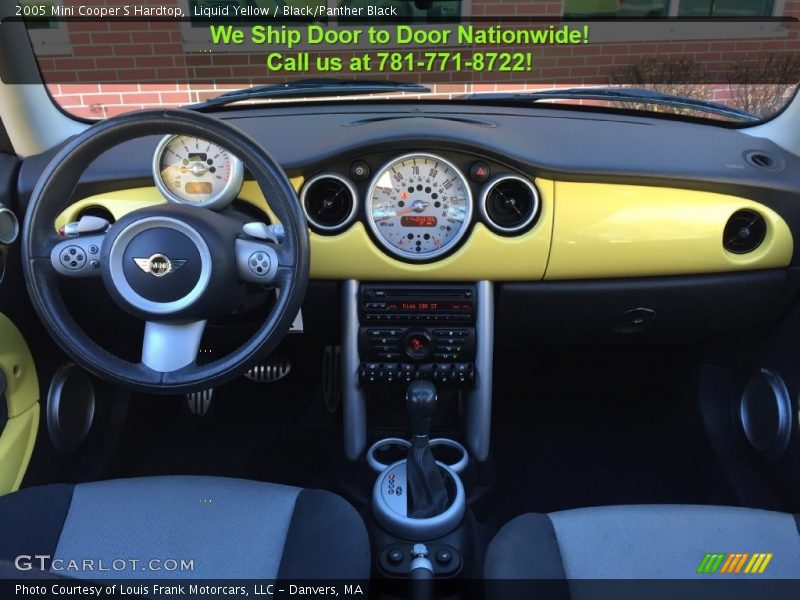 Liquid Yellow / Black/Panther Black 2005 Mini Cooper S Hardtop