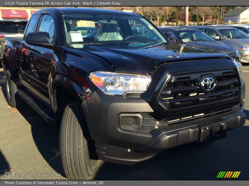 Black / Cement Gray 2016 Toyota Tacoma SR Access Cab 4x4