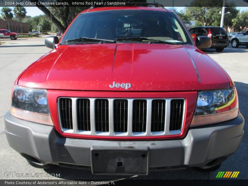 Inferno Red Pearl / Sandstone 2004 Jeep Grand Cherokee Laredo