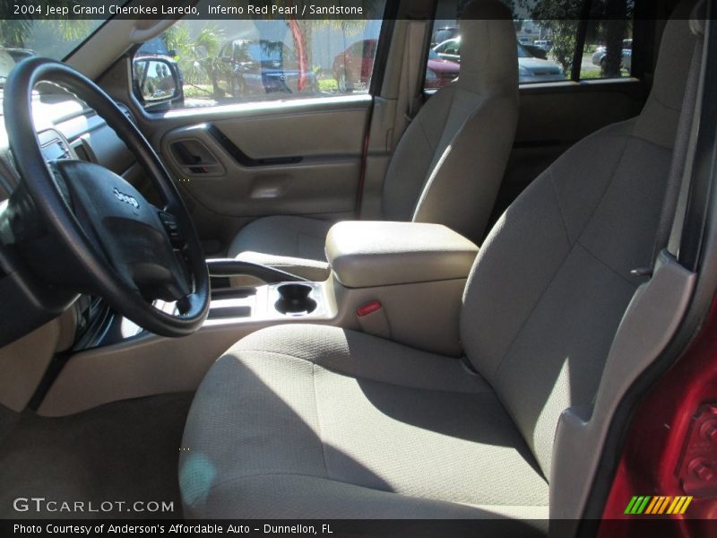 Inferno Red Pearl / Sandstone 2004 Jeep Grand Cherokee Laredo