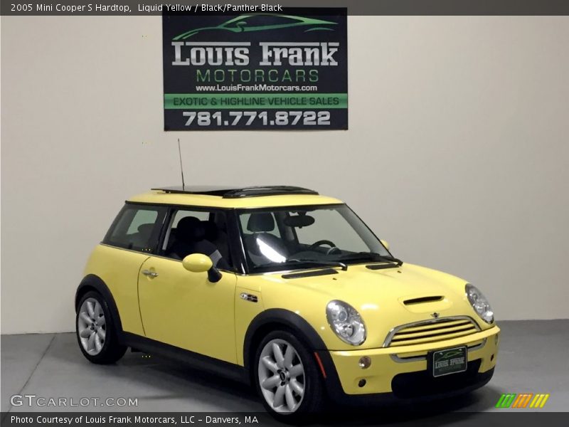 Liquid Yellow / Black/Panther Black 2005 Mini Cooper S Hardtop