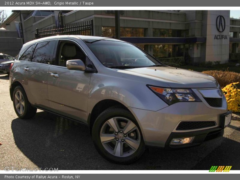 Grigio Metallic / Taupe 2012 Acura MDX SH-AWD