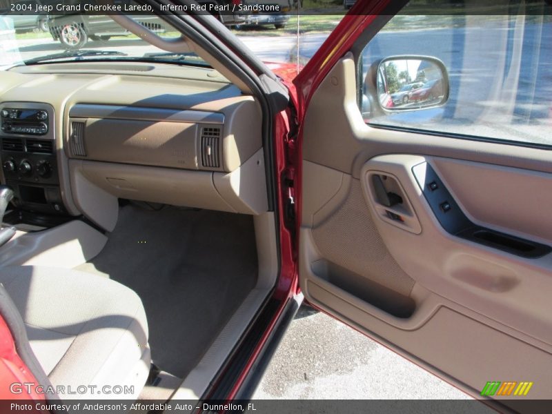 Inferno Red Pearl / Sandstone 2004 Jeep Grand Cherokee Laredo