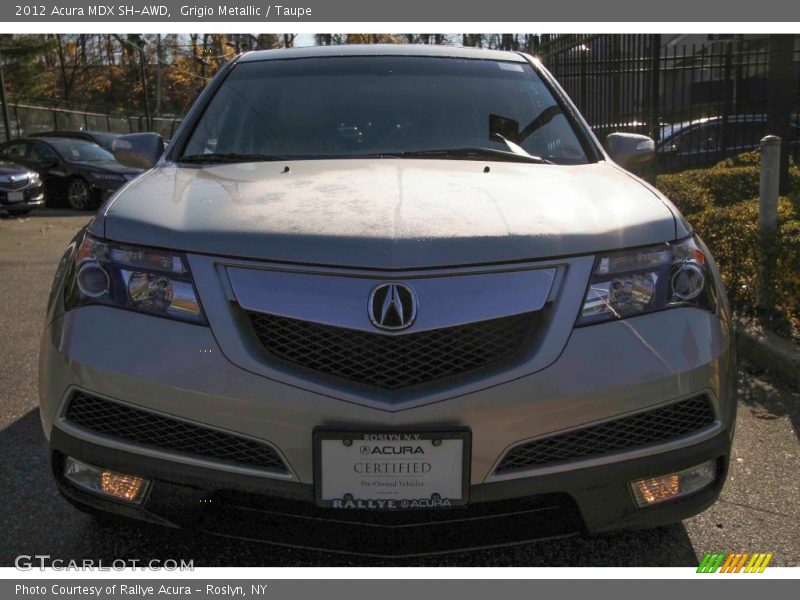 Grigio Metallic / Taupe 2012 Acura MDX SH-AWD
