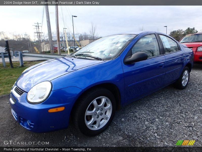 Atlantic Blue Pearlcoat / Dark Slate Gray 2004 Dodge Neon SXT