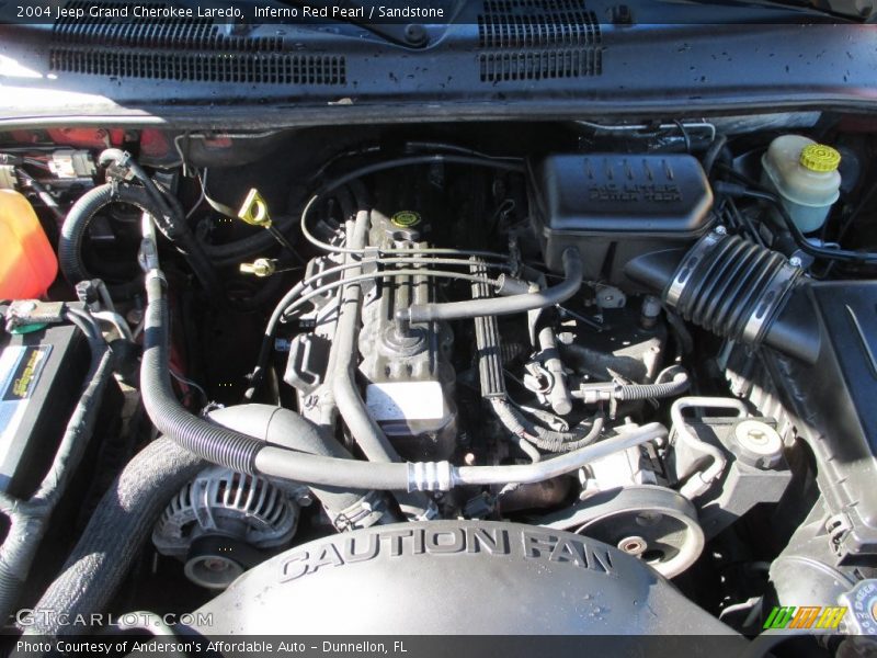Inferno Red Pearl / Sandstone 2004 Jeep Grand Cherokee Laredo