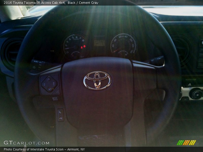 Black / Cement Gray 2016 Toyota Tacoma SR Access Cab 4x4
